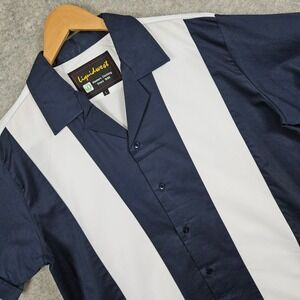 Liquidwest Men's Short Sleeve Bowling Shirt Classic Size L FLAWS Charlie Sheen